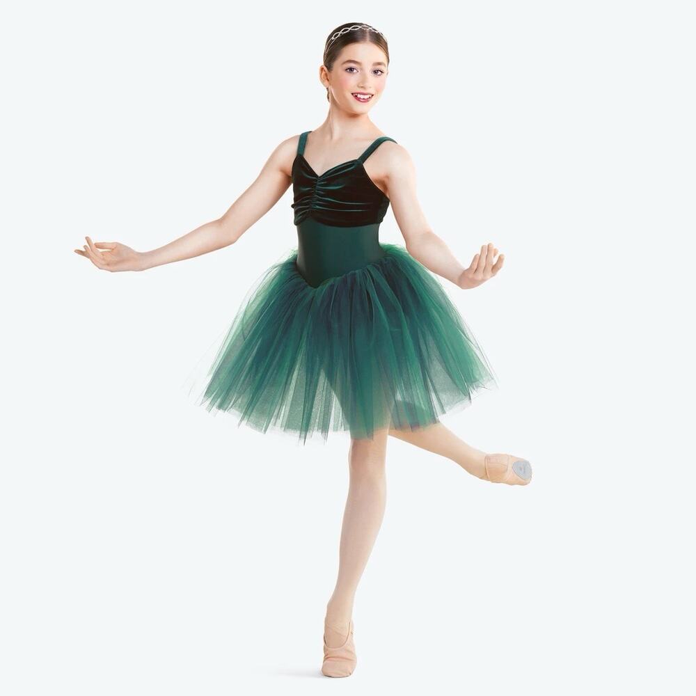 Revolution Once Again Pine Green RC25828 XLC Girls XL Lyrical Ballet Dance Dress